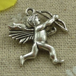 Free Ship 66 pcs tibetan silver Cupid charms 29X26mm L-3244 - Picture 1 of 4