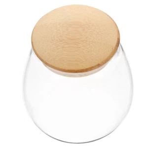 Glass Candy Jar Kitchen Glass Storage Jars Kitchen Pantry Jars Covered Jars - Picture 1 of 9