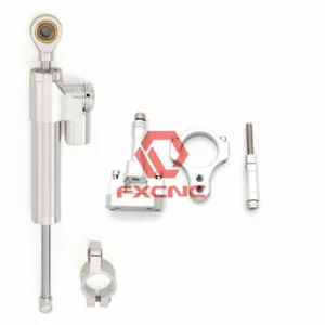 Kit de montaje de soporte estabilizador amortiguador de dirección plateado para YZF R1 98 99 00 01 - Imagen 1 de 16