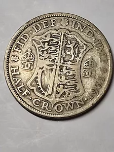 1931 King George V British Silver Half Crown Coin - Picture 1 of 3