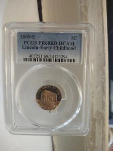 2009-S 1C Lincoln Early Childhood PCGS PR69RD DCAM - Picture 1 of 2