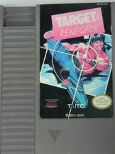 Vintage  TARGET RENEGADE  Nintendo - NES  1985 3 screw Video Game Cartridge