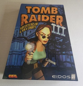Tomb Raider III 3, 1998 Trapezoid Big Box, New & Sealed As Shown US 1st Edition - Picture 1 of 7