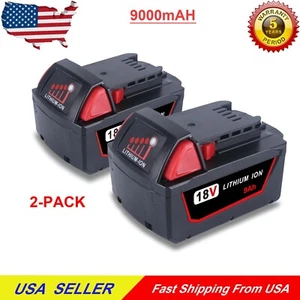 NEW 2Pack M18 For Milwaukee 18V Lithium XC Extended Capacity Battery 48-11-18360 - Picture 1 of 7