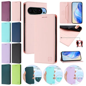 Flip Wallet Karten Leder Handy Hülle für Google Pixel 9a 9 Pro 10 8 7A 6A 5 Cover - Bild 1 von 120