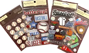4 PC U CHOOSE  Assorted Recollections SPORTS 3D Stickers bowling trophy baseball - Picture 1 of 7