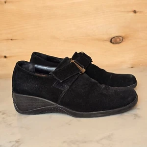 Zapatos Aquatalia Gamuza Cuero Mujer 6.5 Cuero Tacón Cuña - Imagen 1 de 9