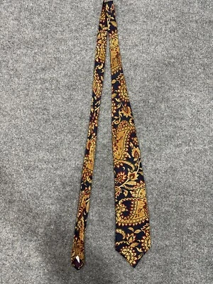 Corbata vintage Kuppeheimer roja azul paisley seda foulard corbata hecha a mano en Italia KT1 Foto 1 de 4