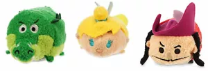 Disney Tsum Tsum Mini Plüschtier 3,5 Zoll ~ 3er Set Tinker Glocke Haken Tick Stock - Bild 1 von 4