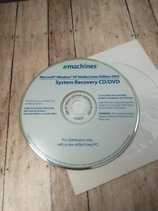 eMACHINES Microsoft Windows XP Media Center Edition 2005 System Recovery CD/DVD - Picture 1 of 5
