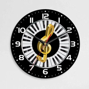 Wall Clock 10 Inch Silent Non-Ticking Home Kitchen Decor Battery Operated for... - Picture 1 of 6