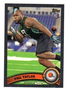 Topps Black Phil Taylor 2011 radiocontrol #36/55 Cleveland Browns #27 - Imagen 1 de 1