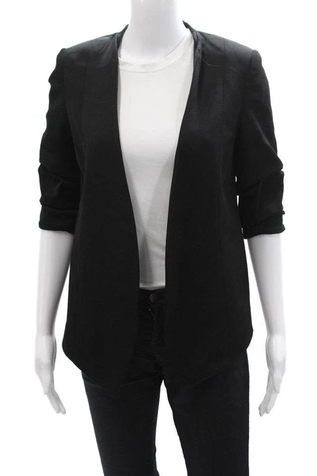 Blazer Alexander Wang para mujer negro manga 3/4 mezcla de acetato talla 0 Foto 1 de 4