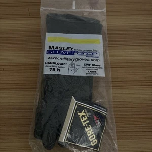 MASLEY MILITARY COLD WEATHER FLYERS GLOVES LARGE 75N CWF GORE-TEX NOMEX GLOVE - Picture 1 of 2