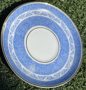 Vintage Hutschenreuther Selb Bavaria Saucer Blue Gold Trim Pattern 1407 Germ 4.5 - Picture 1 of 3