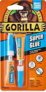 Gorilla Super Glue – Impact Tough Formula (2 x 3g Tubes) - Picture 1 of 6
