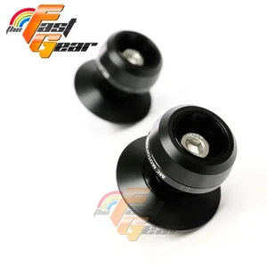 BLACK 8mm Rear Swingarm Spools Sliders For Kawasaki Z650 17-19 18 - Foto 1 di 4