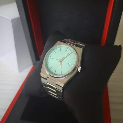 Новые мужские кварцевые часы Tissot PRX 40 мм светло-зеленый циферблат T137.410.11.091.01 - Изображение 1 из 4