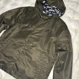 Levis Jacke Herren Medium Coaches Regenmantel wasserabweisend Spell Out Futter - Bild 1 von 9