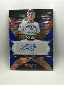 2024-25 Panini Select La Liga Pulsar Azul Prizm Autógrafo Automático David Villa - Imagen 1 de 2
