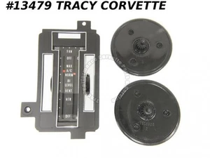 1972-1975 Corvette Heater Control Reface Kit with Air Conditioning 1973 1974 - Picture 1 of 3