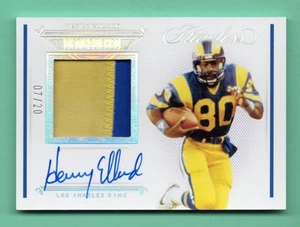 2021 Panini Flawless Henry Ellard #DPA-HEL Distinguished Patch Auto /20 LA Rams - Picture 1 of 2