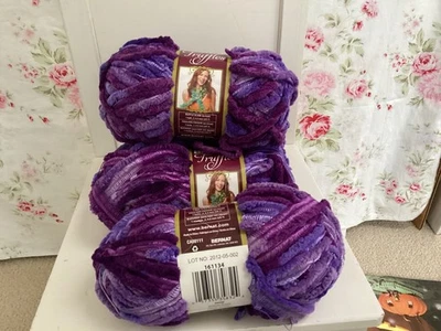 Bernat Truffles Yarn  Victorian Purple 4 Unused Skeins - Image 1 of 2