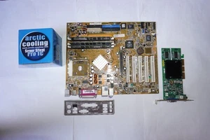 Carte mère Asus A7N8X-X AMD Athlon AXDA3200DKV4E 2Go RAM GeForce FX 5200 - Photo 1/14