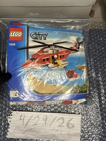 LEGO CITY: Fire Helicopter (7206) Used For Display Complete!