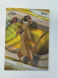 2025 Topps Chrome Disney Timon /50 Gold Refractor The Lion King - Bild 1 von 3