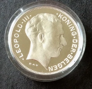 Belgium - Official Royal Mint Re-Strike - Rare 5 Francs 1941 FR in Silver - Picture 1 of 2