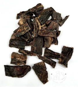 Rayas de hígado de res 100 % naturales secado al aire cecina perro-cachorro VERSIÓN MÁS SUAVE 300 g - Imagen 1 de 7