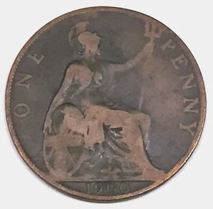 # C1544 GREAT BRITAIN COIN, LARGE PENNY 1900 - Picture 1 of 2