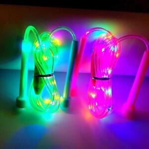 Glow Jumping Rope Nightlight Colorful LED Light Jumping GX Rope S3T8