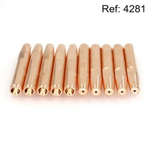 4281 MIG Welding Tapered Contact Tips 0.035 Inch for Bernard Welder Gun 10pcs - Picture 1 of 3