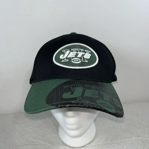 VTG New York NFL NY JETS Hat New Era 39Thirty Black/Green Adjust Football Cap - Picture 1 of 14