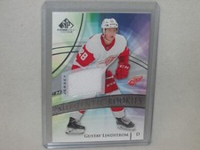 Gustav Lindstrom * 2020/21 SP Game Used * Authentic Rookies Silver Jersey