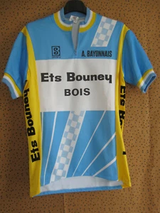 Maillot cycliste Aviron Bayonnais Servary Ets Bouney 80'S vintage Jersey - 4 / L - Picture 1 of 4