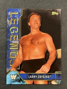 2017 TOPPS WWE LEGENDS LARRY ZBYSZKO #57 BLUE PARALLEL #RD 41/50 (AA) - Picture 1 of 2