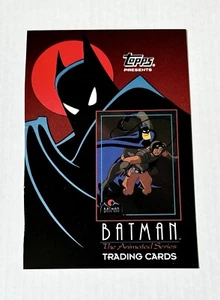 1993 Topps Batman The Animated Series Prototype Promo Trading Card Rare Uncut /1 - Picture 1 of 2