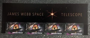 2022USA #5720 Forever James Webb Space Telescope - Header Strip of 4 Mint - Picture 1 of 1