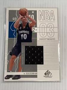 2002-03 SP gioco usato #57 Wally Szczerbiak JSY - Foto 1 di 2