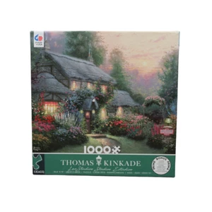 Rompecabezas Thomas Kinkade Julianne's Cottage - 1000 piezas de CEACO - Nuevo sellado - Imagen 1 de 6
