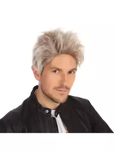 80's Bad Boy Wig Boy Band Fancy Dress Wig Adults Blonde Mens - Picture 1 of 1