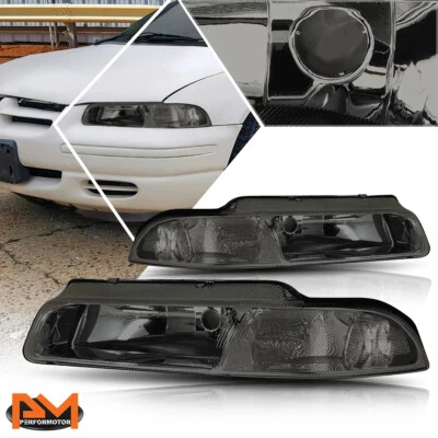 Faro/lámpara para Chrysler Cirrus/Dodge Stratus 95-00 carcasa ahumada lado transparente Foto 1 de 4