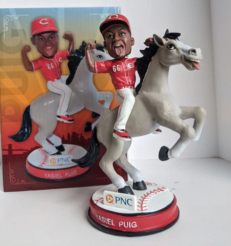2019 Cincinnati Reds Yasiel Puig "Wild Horse" Bobblehead SGA New In Box Cover