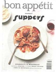 Bon Appetit Magazine October 2017 Sunday Suppers Braises Roast Chicken - Picture 1 of 1
