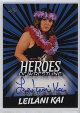 2023 Leaf Heroes of Wrestling Auto Blue Lei Lani Kai #BA-LK2 Auto