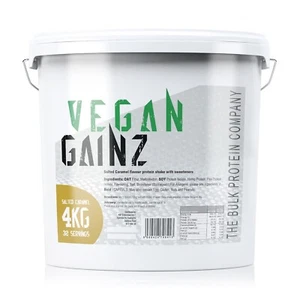 Vegan Gainz - 4kg - Healthy Protein Powder Mass Gainer (Salted Caramel Flavour) - Picture 1 of 6