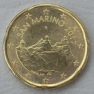 20 Cent Kursmünze San Marino 2017 unz. - Bild 1 von 1